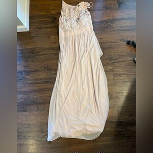 Adrianna Papell blush formal sleeveless dress